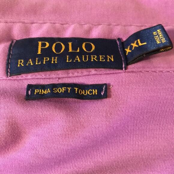 Polo Ralph Lauren Purple Cotton Tee. XXL - Picture 2 of 4